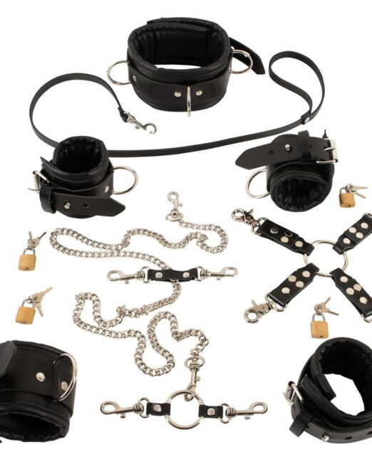 ZADO COMPLETE LEDEREN HEAVY BONDAGE BDSM SET