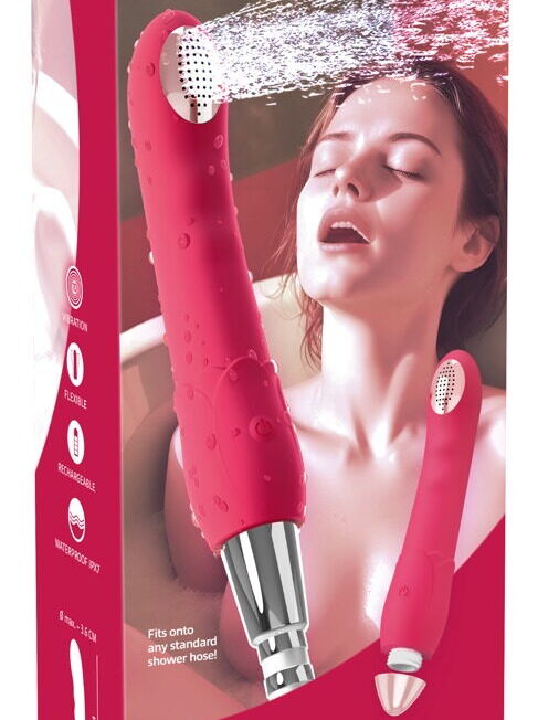 WATERPROOF SILICONEN DOUCHEKOP INTENSE VIBRATOR
