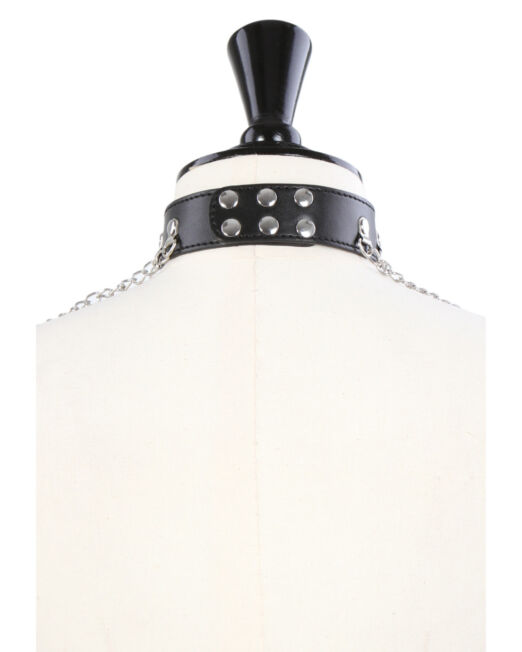 breed-zwart-lederen-hals-collar-met-kettingen-kopen