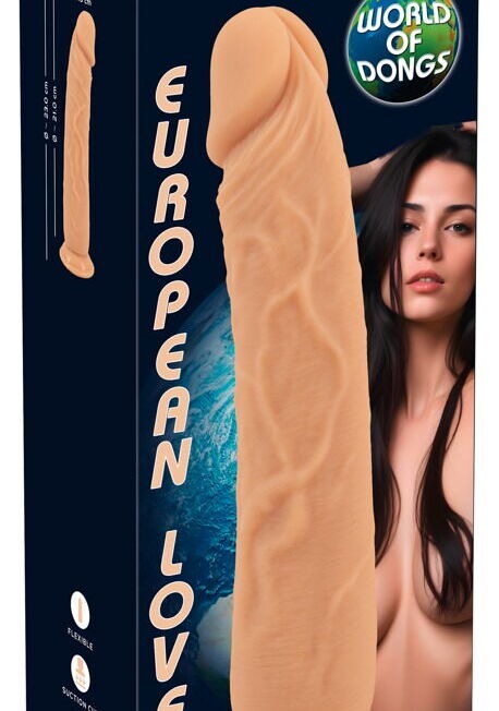 EUROPEAN LOVER REALISTISCHE SILICONEN DILDO OP NAP