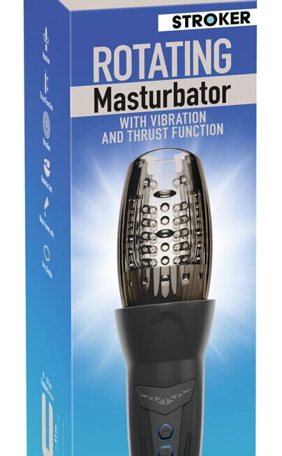 VIBRO MASTURBATOR MET STUW EN ROTATIE FUNCTIE
