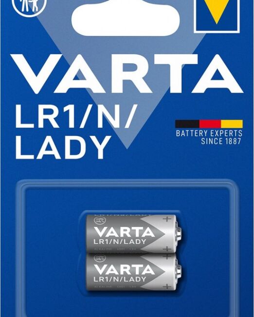VARTA KRACHTIGE ALKALINE BATTERIJ LR1 N LADY 2 STUKS