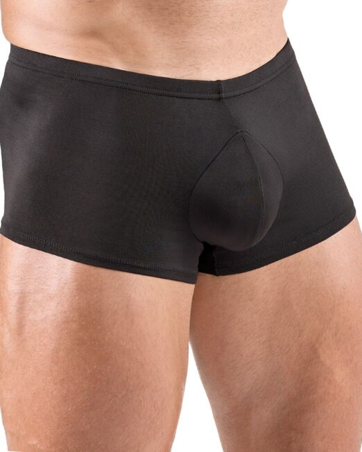 STOER ZWART STOFFEN HERENBOXER MET PUSH UP JOCK