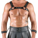 HEREN GLADIATOR ROK MET BORSTHARNAS EN BOEIEN