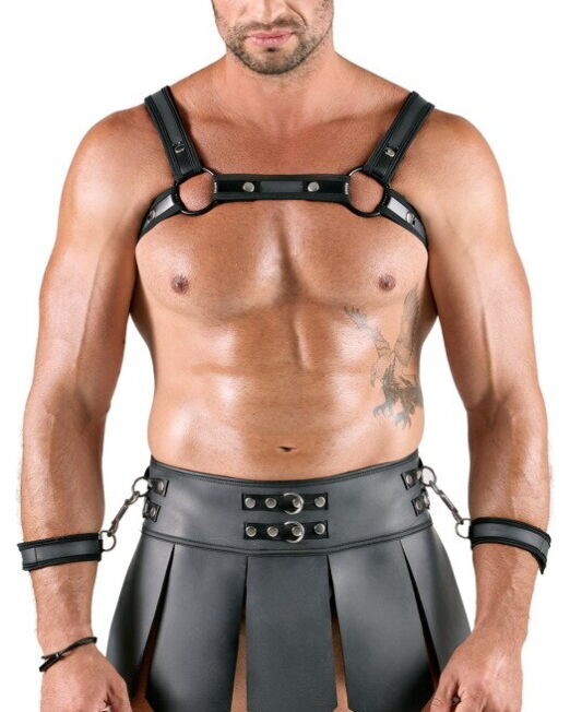 HEREN GLADIATOR ROK MET BORSTHARNAS EN BOEIEN