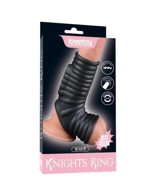 LOVETOY KNIGHTS RING WAVE VIBRO PENIS BAL SLEEVE