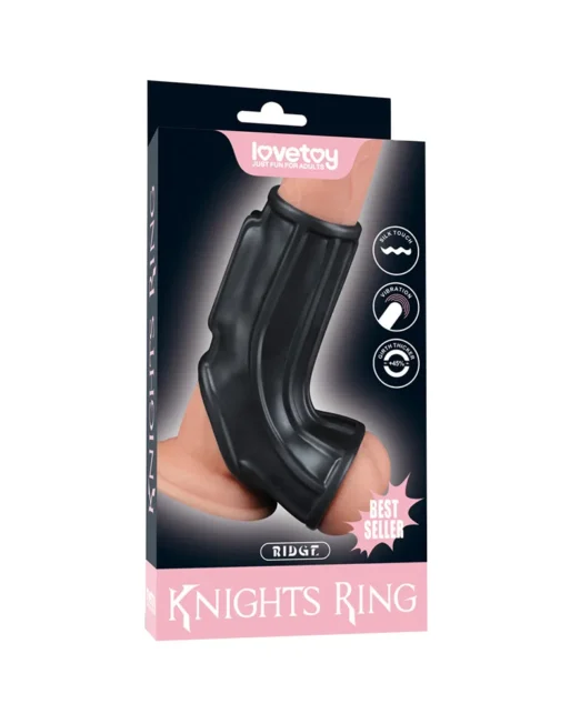 LOVETOY KNIGHTS RING RIDGE VIBRO PENIS BAL SLEEVE