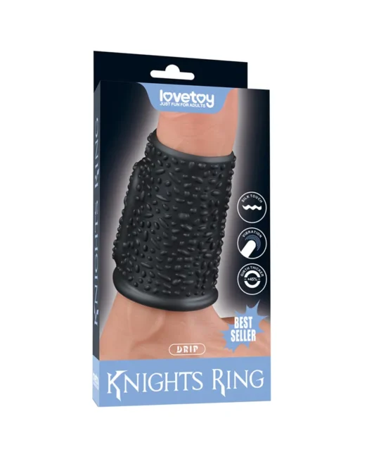 LOVETOY KNIGHTS RING VIBRO PENIS SLEEVE MET STIMU