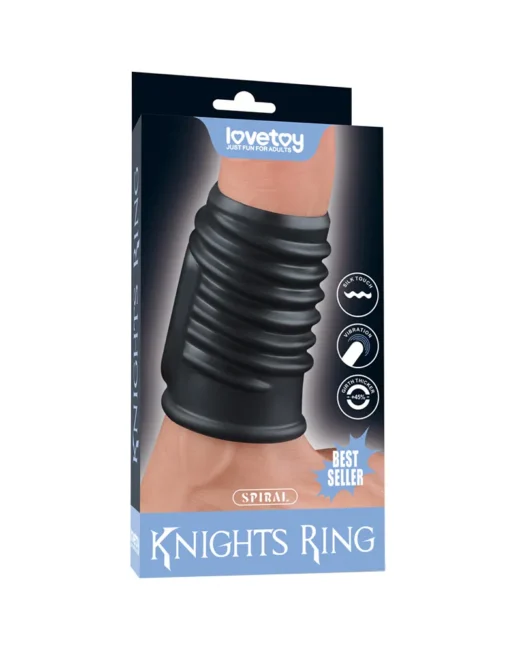 LOVETOY KNIGHTS RING VIBRO PENIS SLEEVE MET STIMU