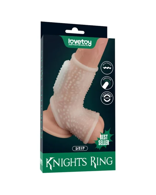 LOVETOY KNIGHTS RING DRIP VIBRERENDE PENIS SLEEVE