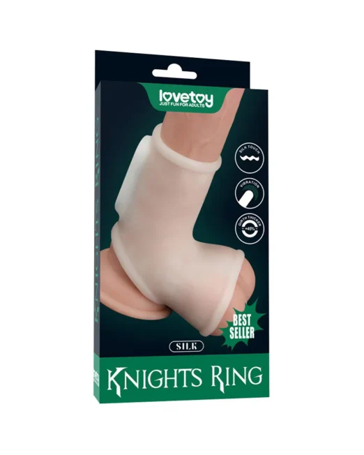 LOVETOY KNIGHTS RING SILK VIBRERENDE PENIS SLEEVE