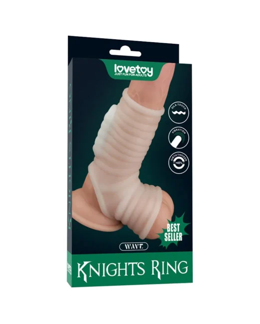LOVETOY KNIGHTS RING WAVE VIBRERENDE PENIS SLEEVE