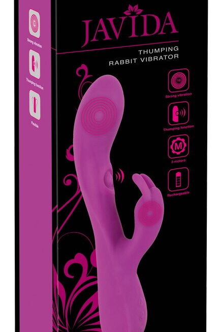 JAVIDA G SPOT RABBIT VIBRATOR MET TIKKENDE IMPULSEN