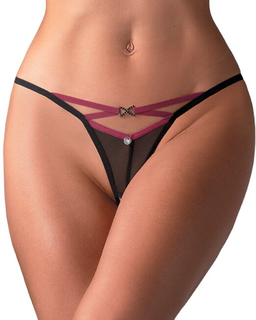 OBSESSIVE NOVENES TRANSPARANT KRUISLOZE STRING