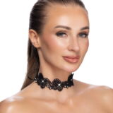 COTTELLI CHOKER HALSBANDJE MET PARELS EN STRAS