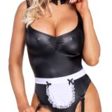 COTTELLI MAID OUTFIT SERVEERSTER WETLOOK BODY SET