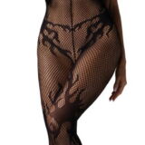 OBSESSIVE OPEN CATSUIT MET DUIVELSE VLAMMENLOOK