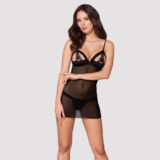 OBSESSIVE SPICY SET LINGERIE JURK MET OPEN CUPS
