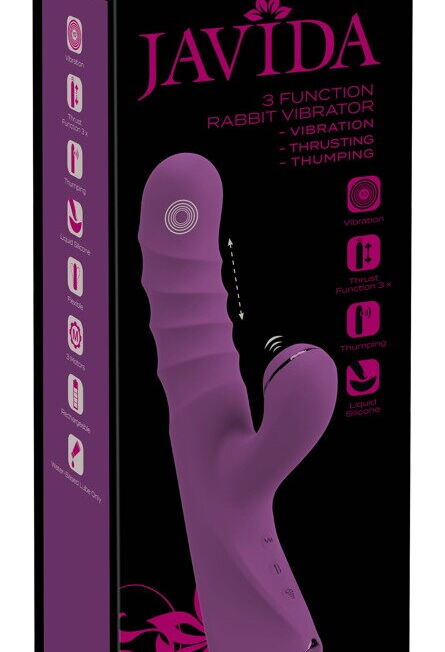JAVIDA STOOT VIBRATOR MET TIKKENDE CLIT STIMULATOR