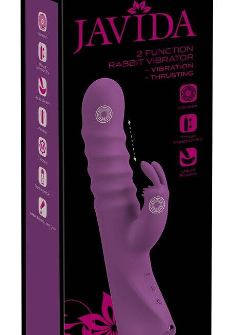 JAVIDA CLITORIS RABBIT VIBRATOR MET STOOT FUNCTIE