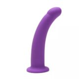 GEBOGEN SILICONEN STIMULATIE DILDO OP NAP
