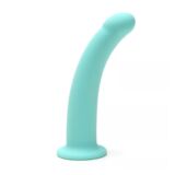GEBOGEN SILICONEN STIMULATIE DILDO OP VOET