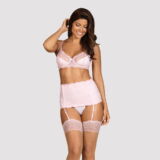 OBSESSIVE GIRLLY ZACHT PASTELROZE LINGERIE SET