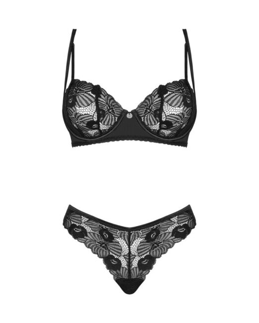 OBSESSIVE SERENA LOVE SEXY BEUGEL CUP LINGERIE SET