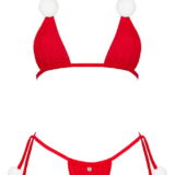 OBSESSIVE X MAS KERST THEMA BIKINI SET MET POMPOMS