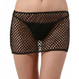 ZWART EROTISCH GROTE FISH NET MINI ROK
