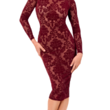 NOIR HANDMADE KINK ROYAL LUXUEUZE MIDI JURK