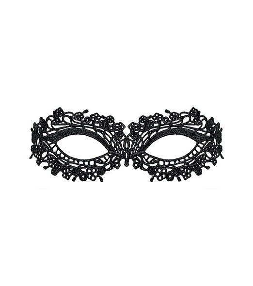 OBSESSIVE ZWART GEBORDUURD VENETIAANS MASKER