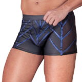 NEK STOERE MATTE BOXER MET BLAUW METALLIC BIEZEN