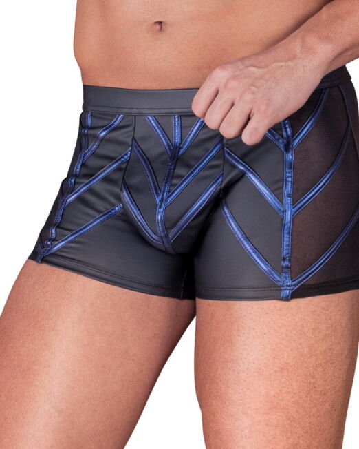 NEK STOERE MATTE BOXER MET BLAUW METALLIC BIEZEN