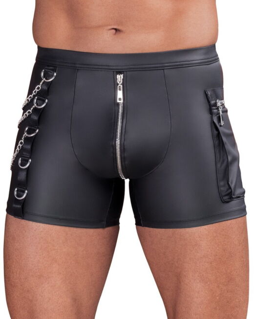 NEK STOER MATTE BOXER MET KETTINGEN RITS EN ZAK