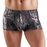 SVENJOYMENT FIRE AND FLAMES ZILVER METALLIC BOXER