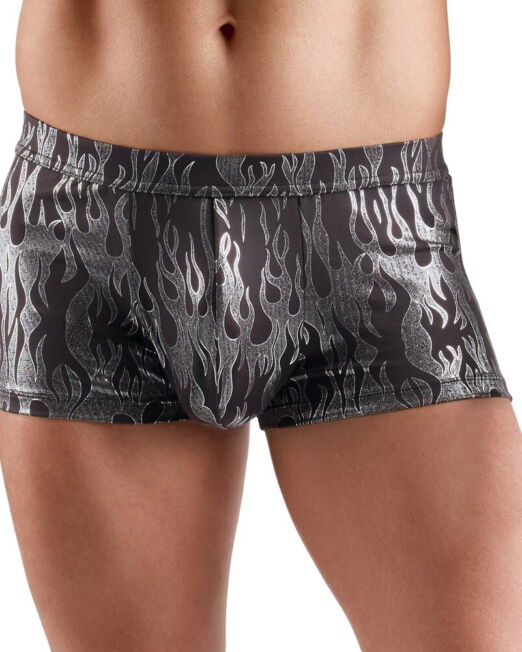 SVENJOYMENT FIRE AND FLAMES ZILVER METALLIC BOXER