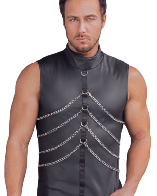 NEK STOER MATTE LOOK HEREN SHIRT MET KETTINGEN