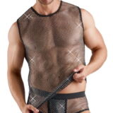 SVENJOYMENT EROTISCH TRANSPARANT SHIRT MET STRAS