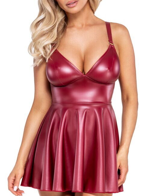 cottelli-bordeaux-speels-uitlopend-party-jurkje-kopen