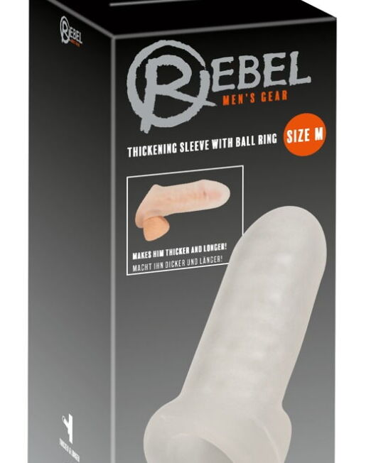 REBEL VERDIKKENDE VERLENGENDE PENIS SLEEVE SIZE M