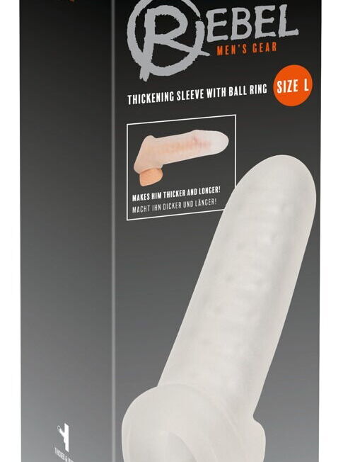 REBEL VERDIKKENDE VERLENGENDE PENIS SLEEVE SIZE L