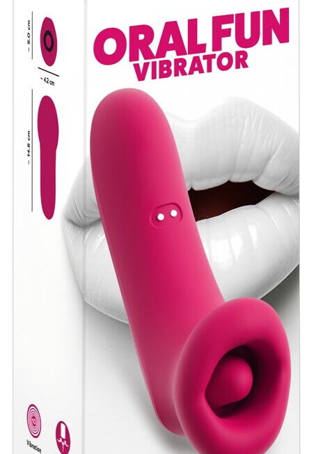 ORAL FUN VIBRATOR ZUIGENDE MOND MET VIBRO TONG