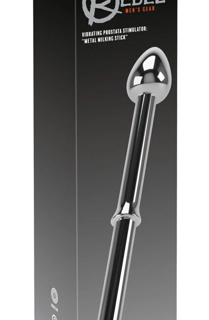 REBEL VIBRO METALEN PROSTAAT MILKING STICK 27 CM
