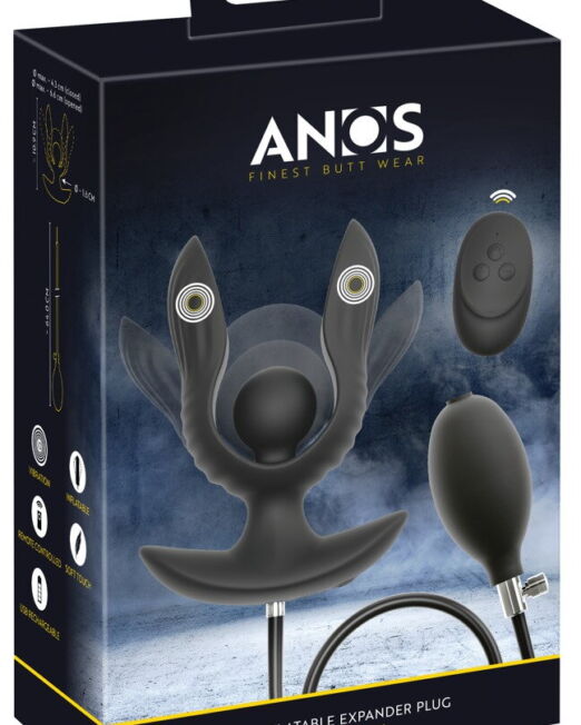 ANOS RC OPBLAASBARE VIBRERENDE SPREIDER BUTTPLUG