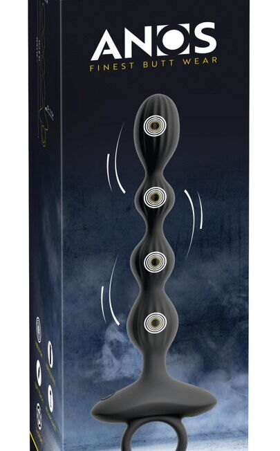 ANOS FLEXI VIBRERENDE ANALE KRALEN BEADS MET LUS