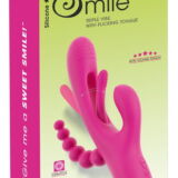 SWEET SMILE TRIPLE VIBRATOR MET FLIKKERENDE TONG