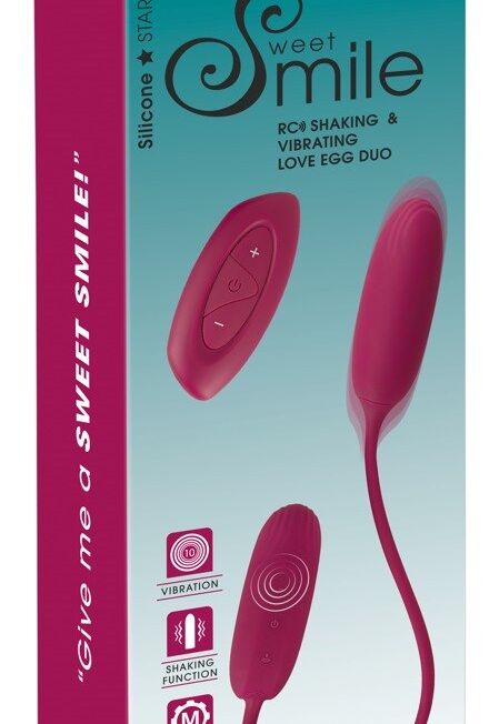 SWEET SMILE SCHUDDEND EN VIBREREND LOVE EGG DUO