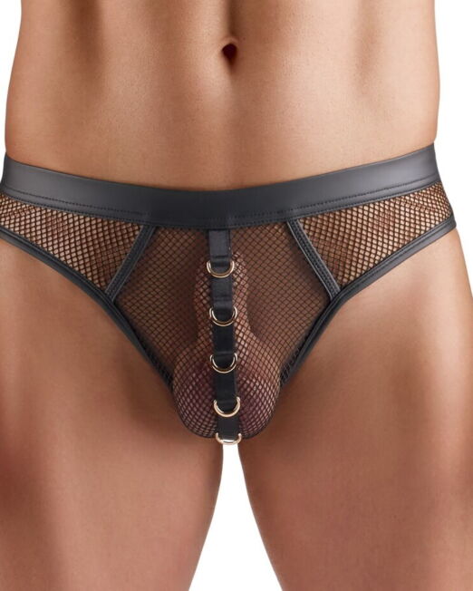 SVENJOYMENT HEREN STRING IN MESH MET D RINGETJES