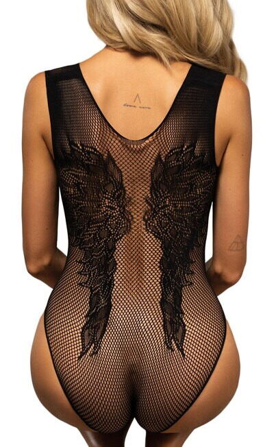 OBSESSIVE BRUTAAL SEXY OPEN NET BODY MET VLEUGELS